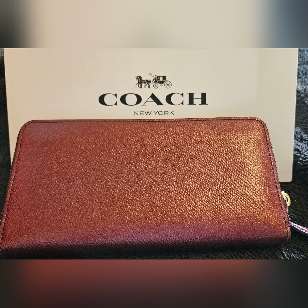 Coach Accordion Zip Wallet - Picture 6 of 8